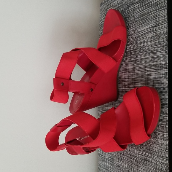BCBG strappy heels wedges sandals - Picture 2 of 8